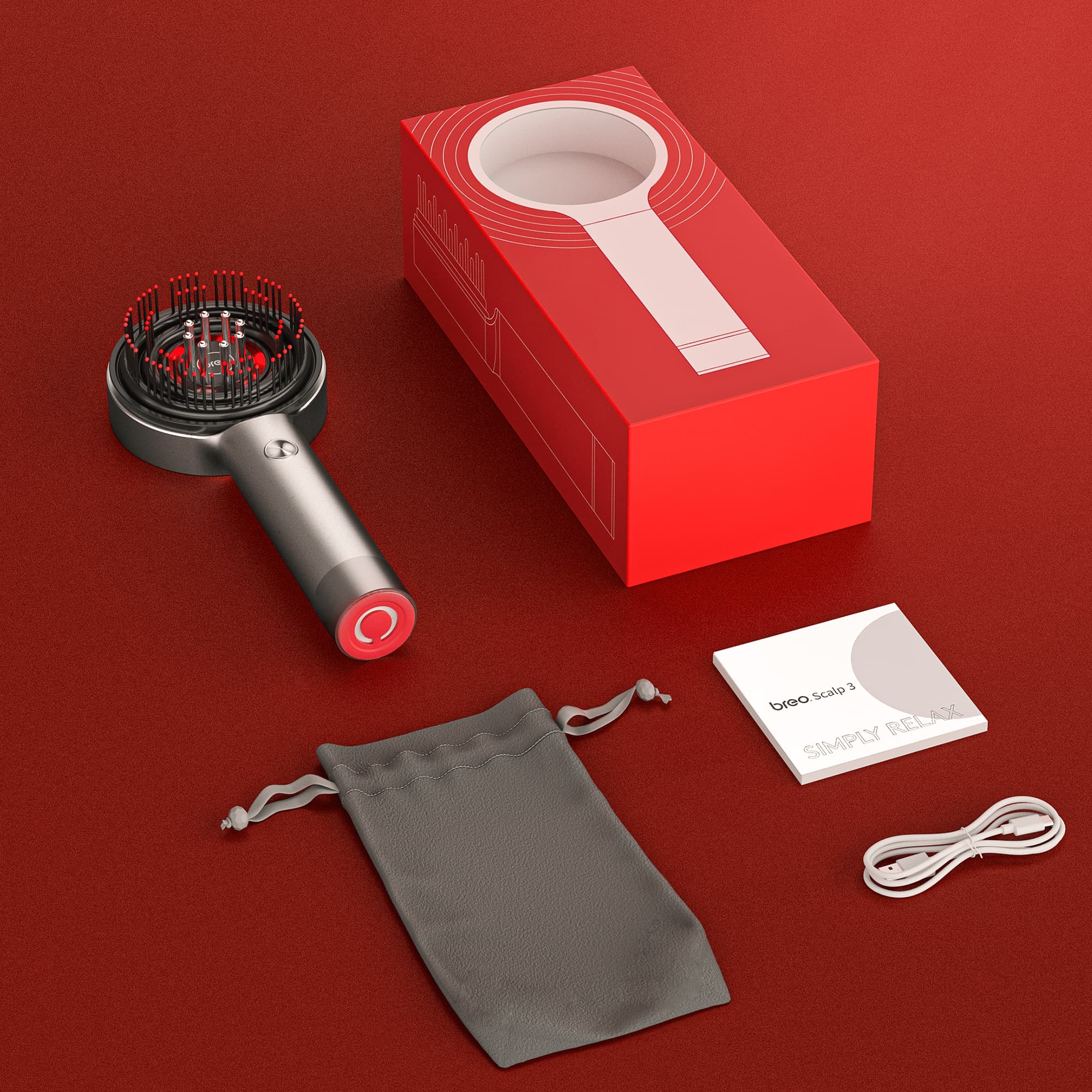 Breo S3 Scalp Massager product set - Simply Relax anytime.