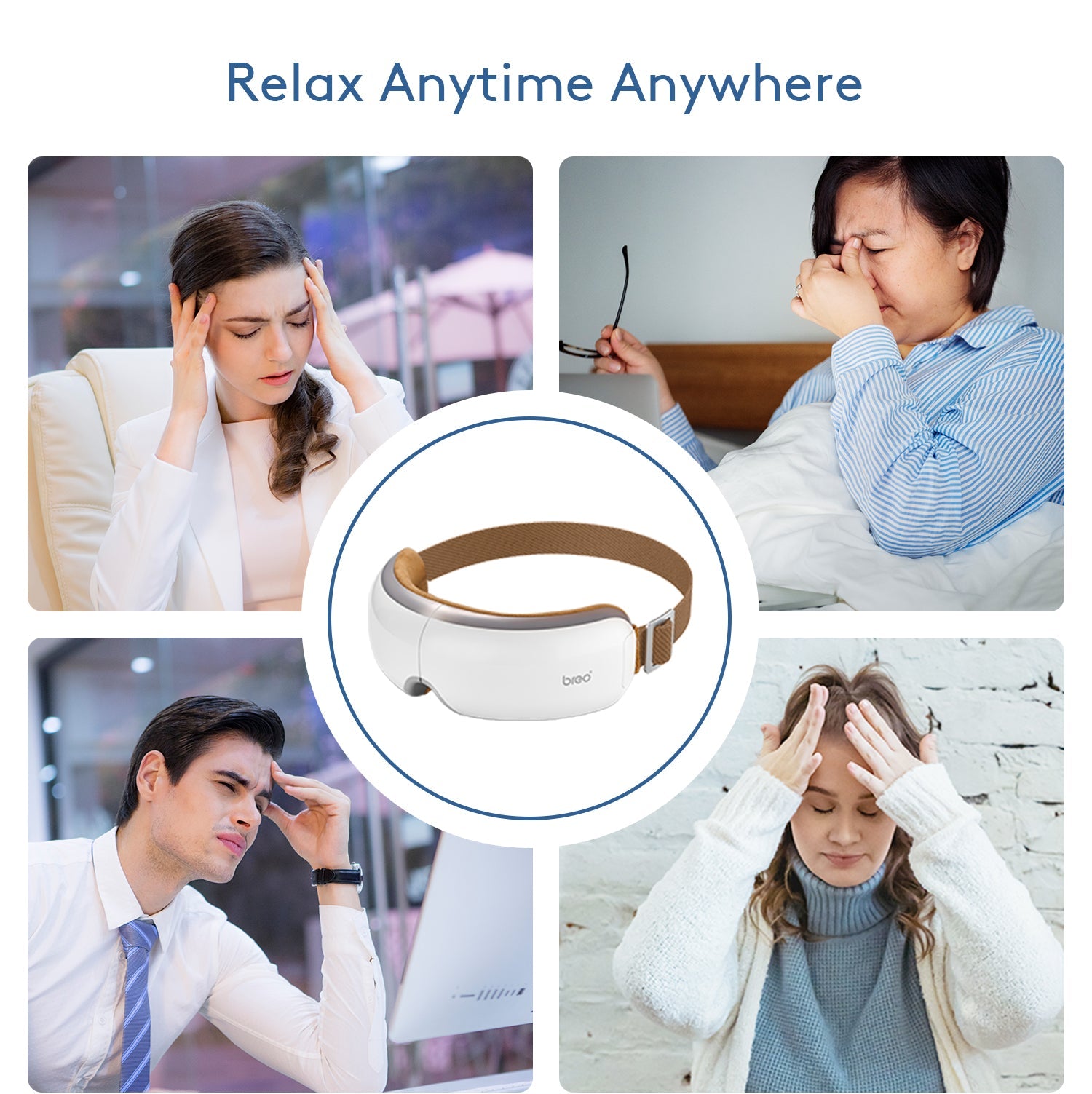 Breo iSee4 eye massager, relieves eye strain and headaches Breo iSee4 Eye Massager - us.breo.com - best-breo-massagers