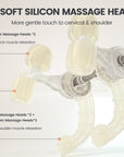 Breo N5 Mini massager with 6 soft silicon massage heads for neck and shoulder Breo N5 Mini Deep Tissue Neck Massager - us.breo.com - best-breo-massagers