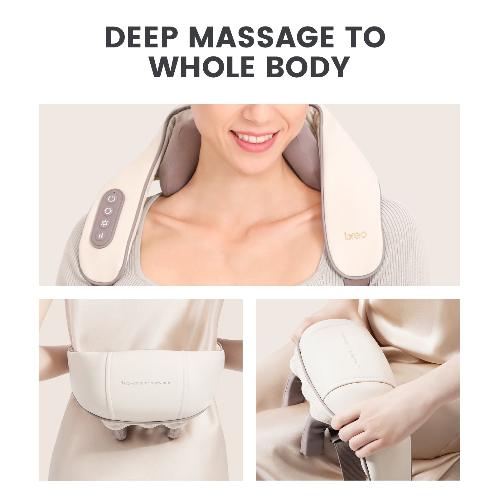 Breo N5 Mini Massager for Neck and Shoulder, Waist, and Leg Massage - Deep Massage Breo N5 Mini Deep Tissue Neck Massager - us.breo.com - best-breo-massagers