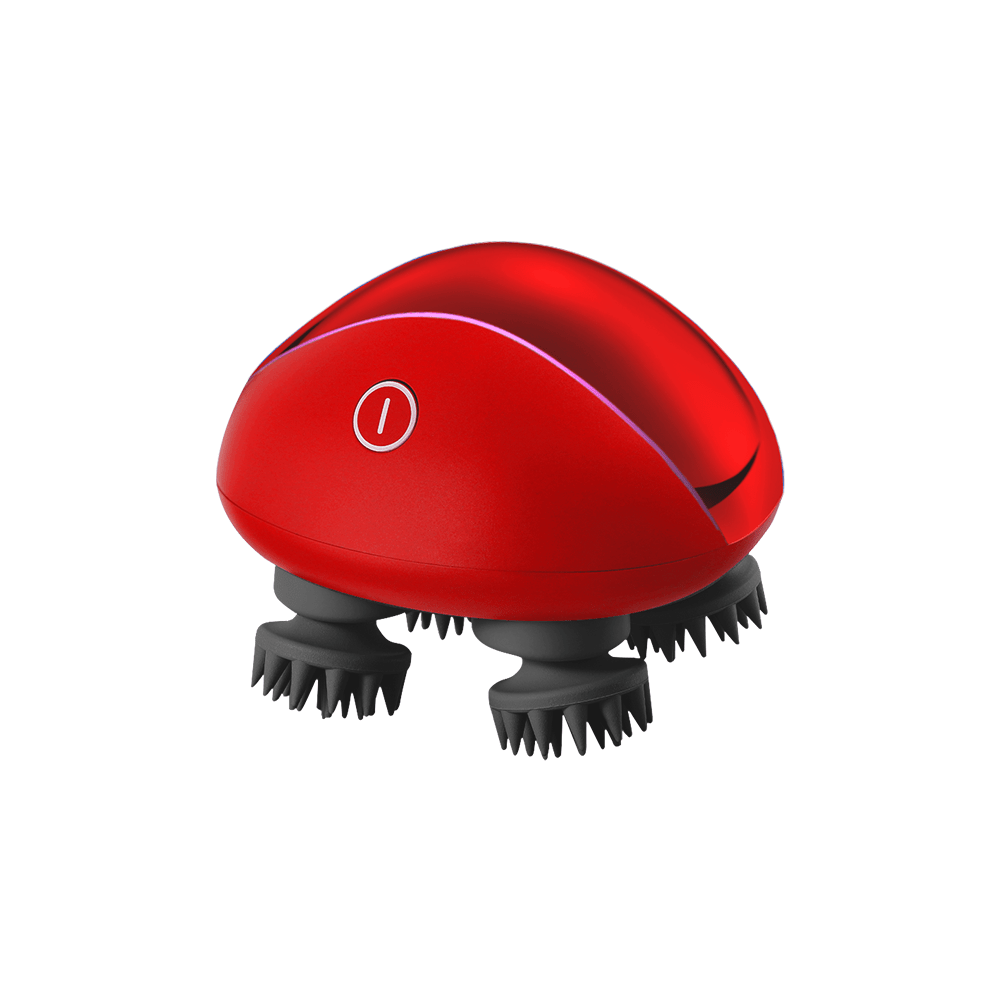 Red Breo Scalp Mini Massager for head and body massage Breo Scalp Mini Massager - us.breo.com - best-breo-massagers