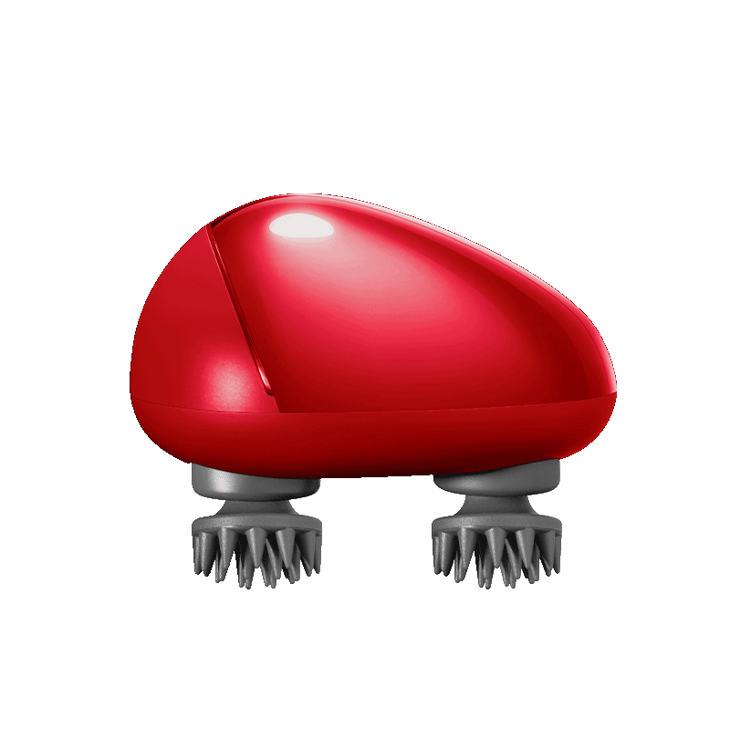 Breo Scalp Mini Massager - Red electric head massager for relaxation Electric Scalp Mini Head & Body Massager - premium massagers-us.breo.com-breo massager