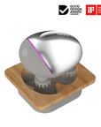 Breo Scalp Mini Pro Massager Silver with Base, Good Design Award Winner Breo Scalp Mini Pro Massager Silver with Base - premium massagers-us.breo.com-breo massager