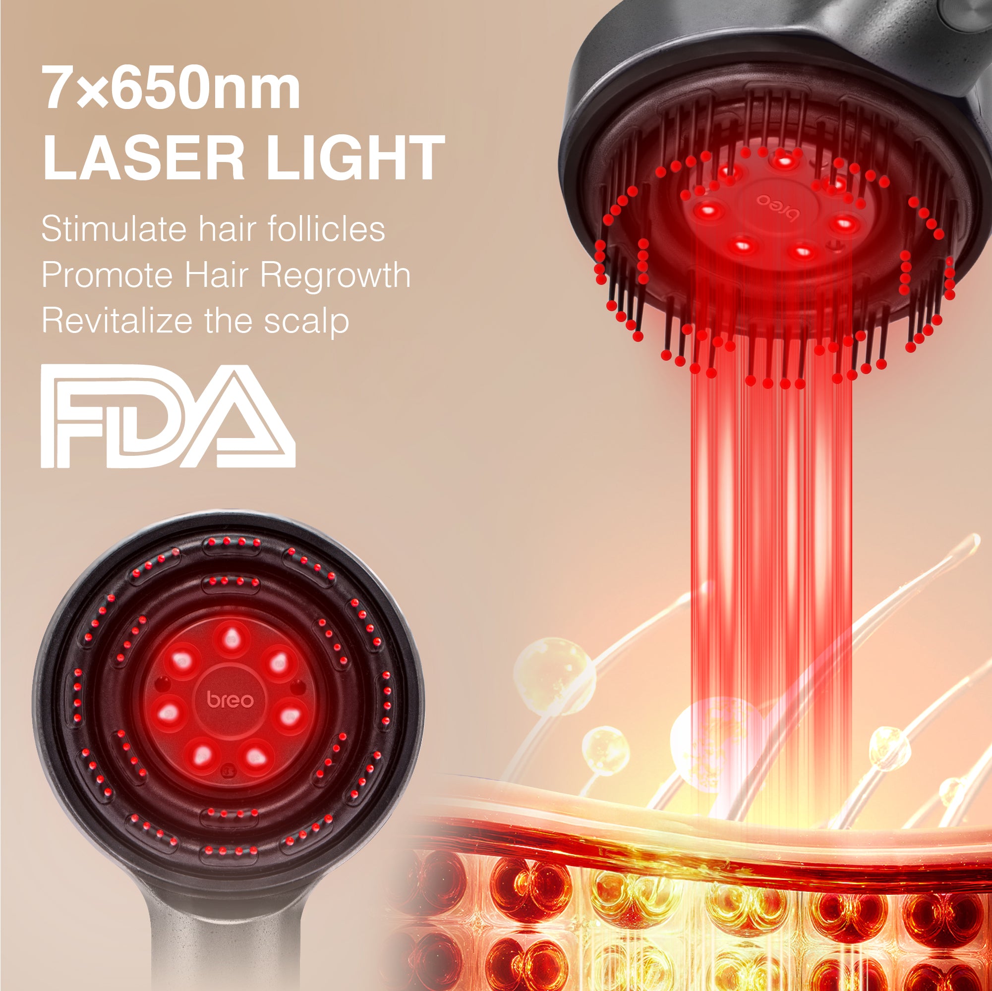 LumiHeal Pro: Hair Growth Scalp Massager