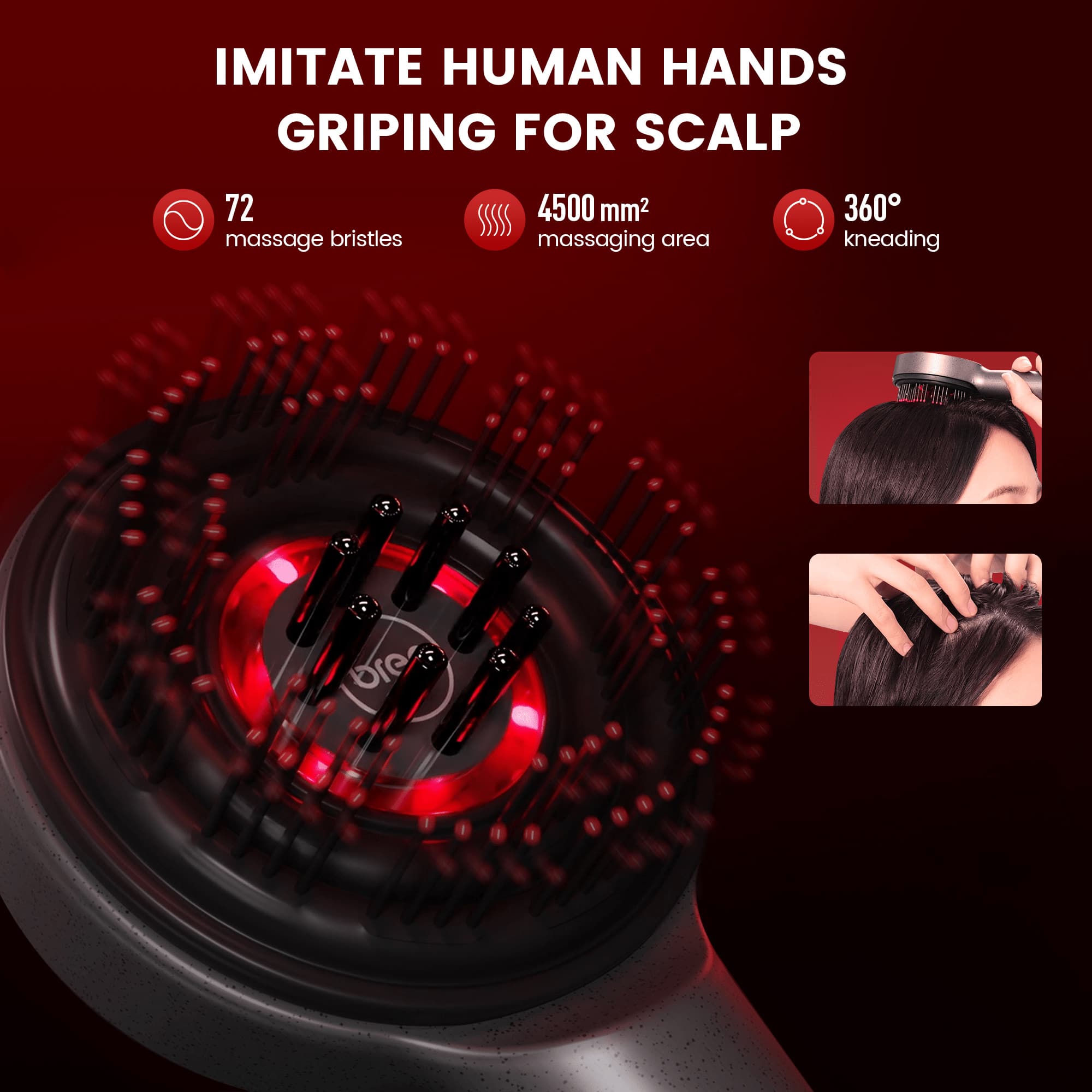 Breo Scalp 3 | Best Red Light Therapy Scalp Massager – Breo