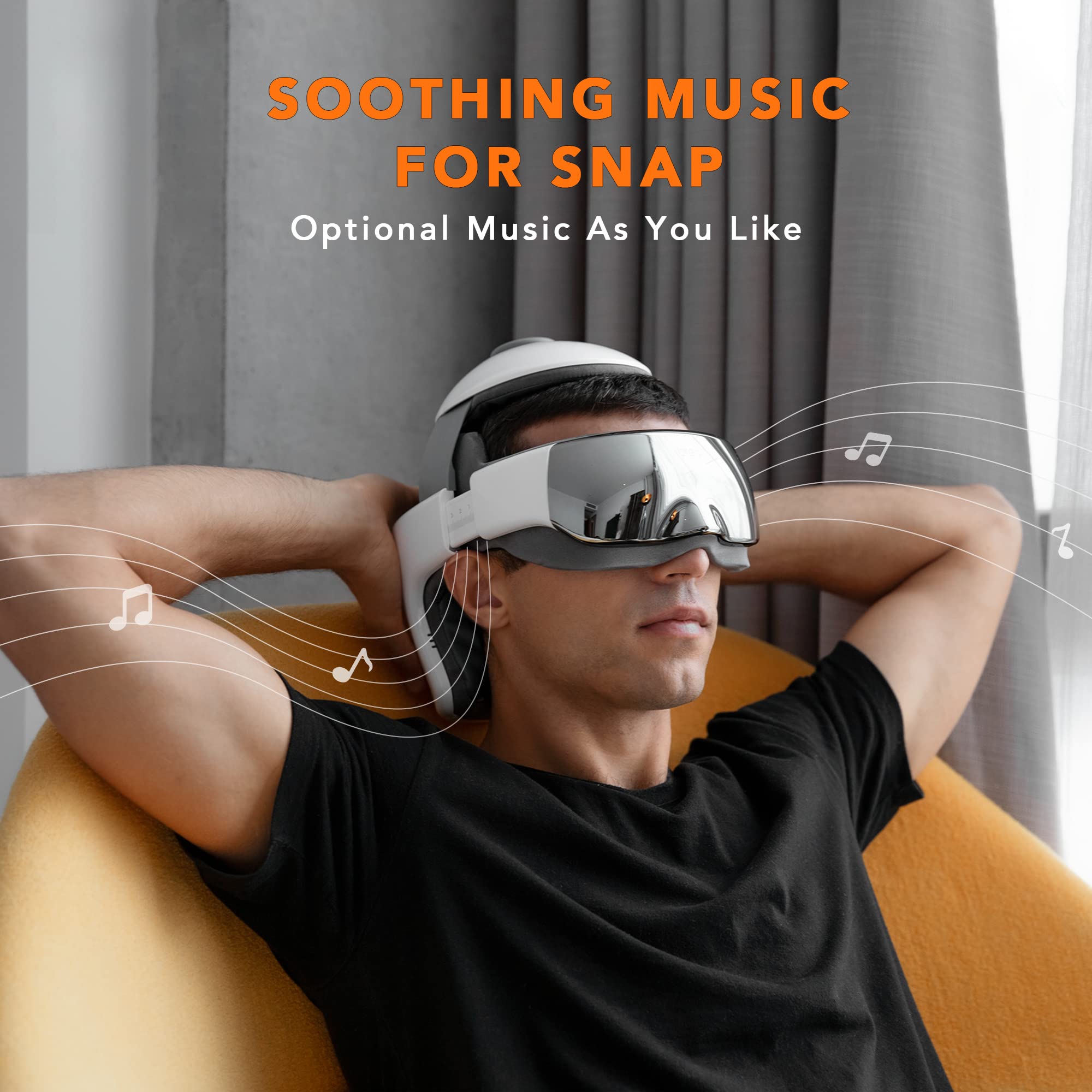 Breo iDream 3 head massager, optional music for relaxation