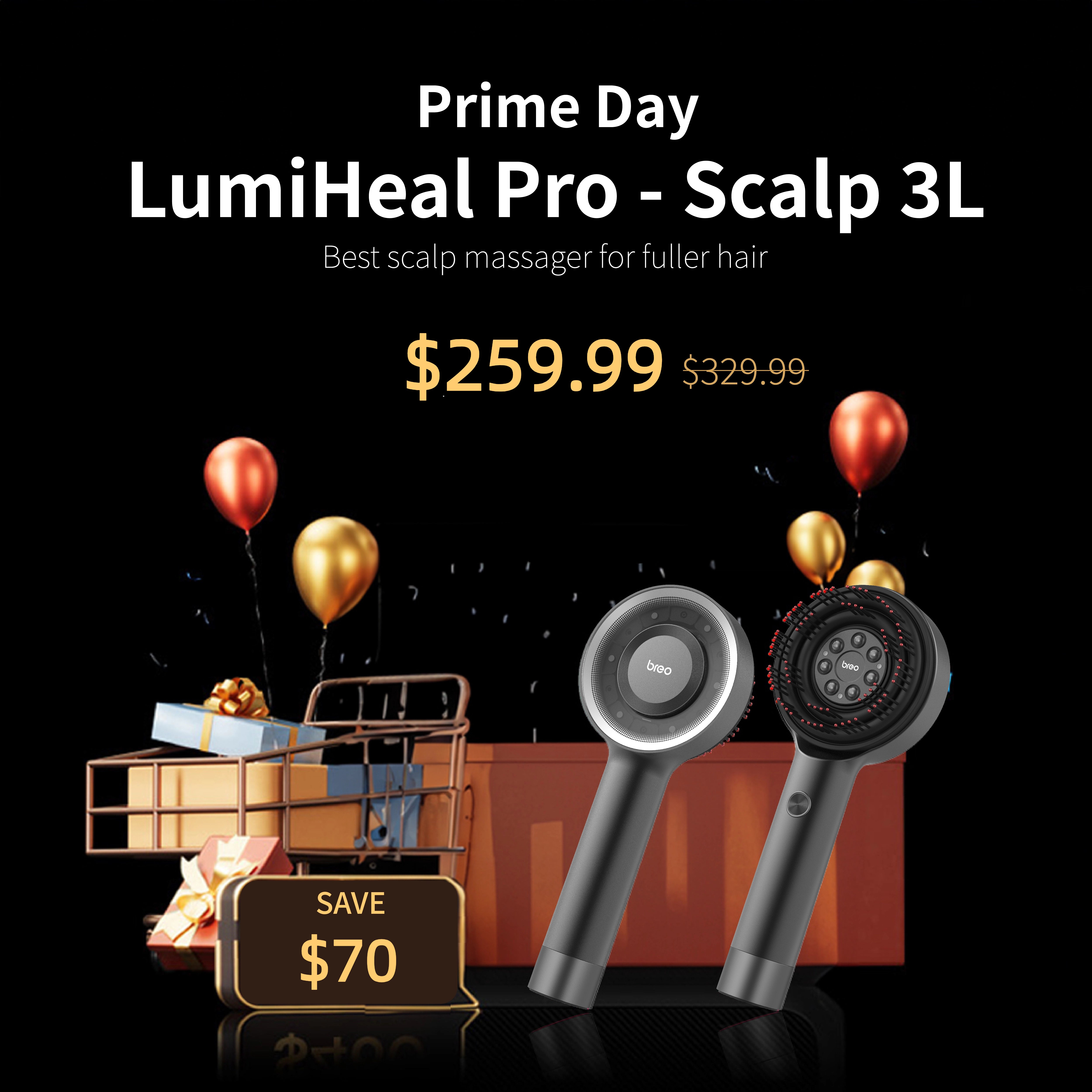 LumiHeal Pro: Hair Growth Scalp Massager