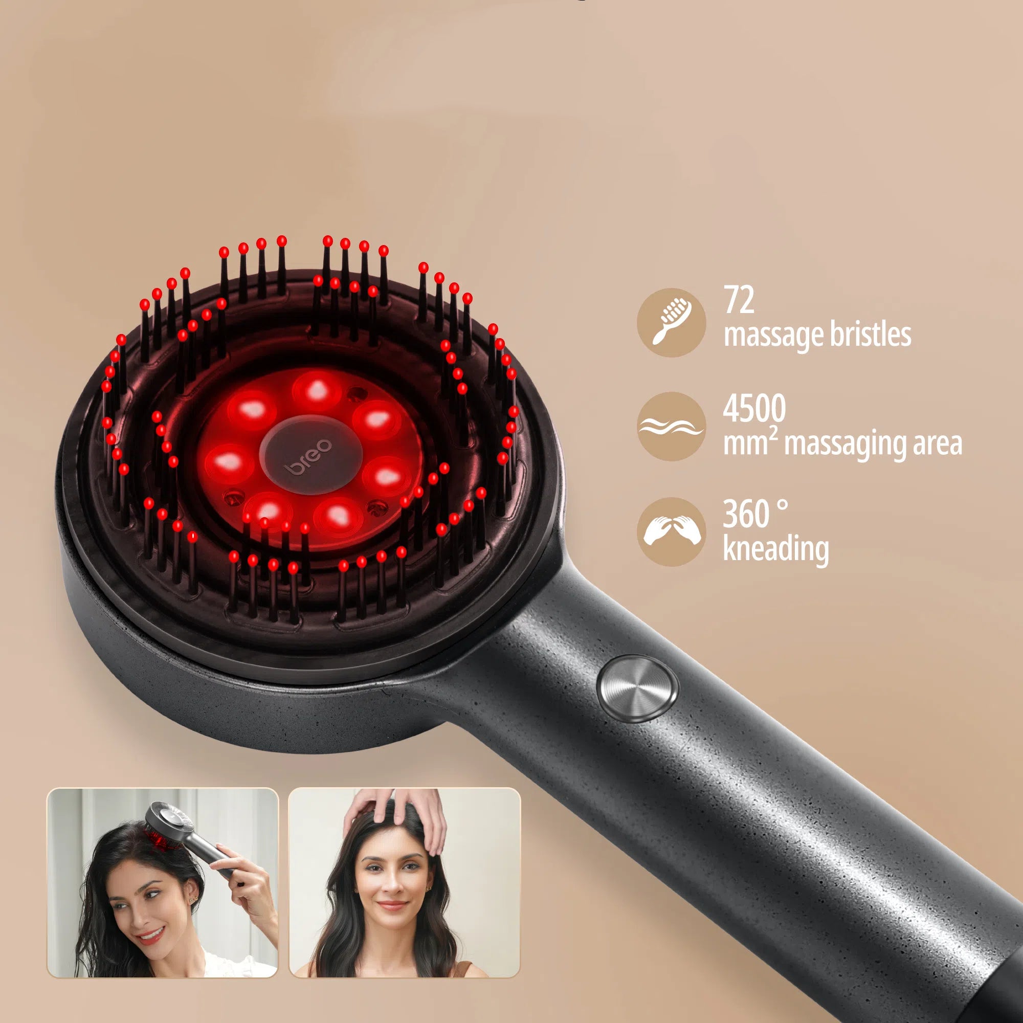 Laser scalp massager