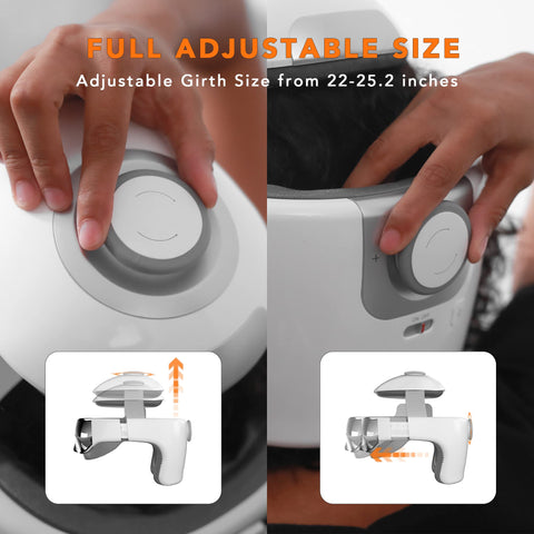 Breo iDream 3 Head Massager - Full Adjustable Size Feature