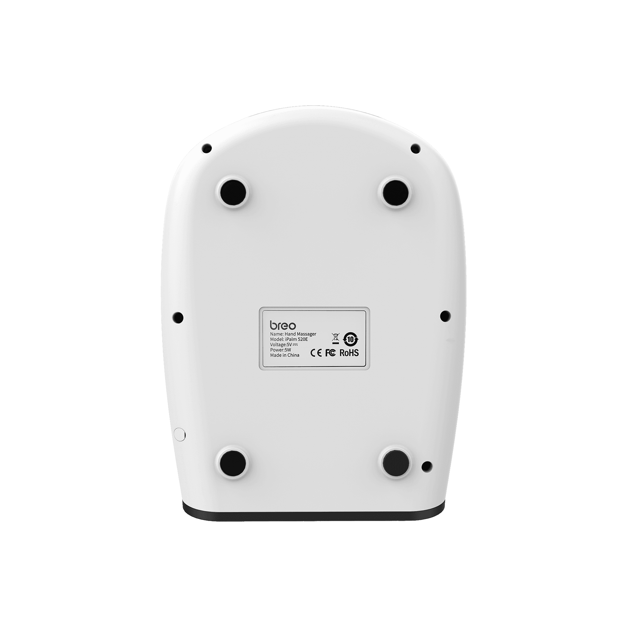 Breo iPalm520E Hand Massager base with product info breo iPalm520E Electric Hand Massager - us.breo.com - best-breo-massagers