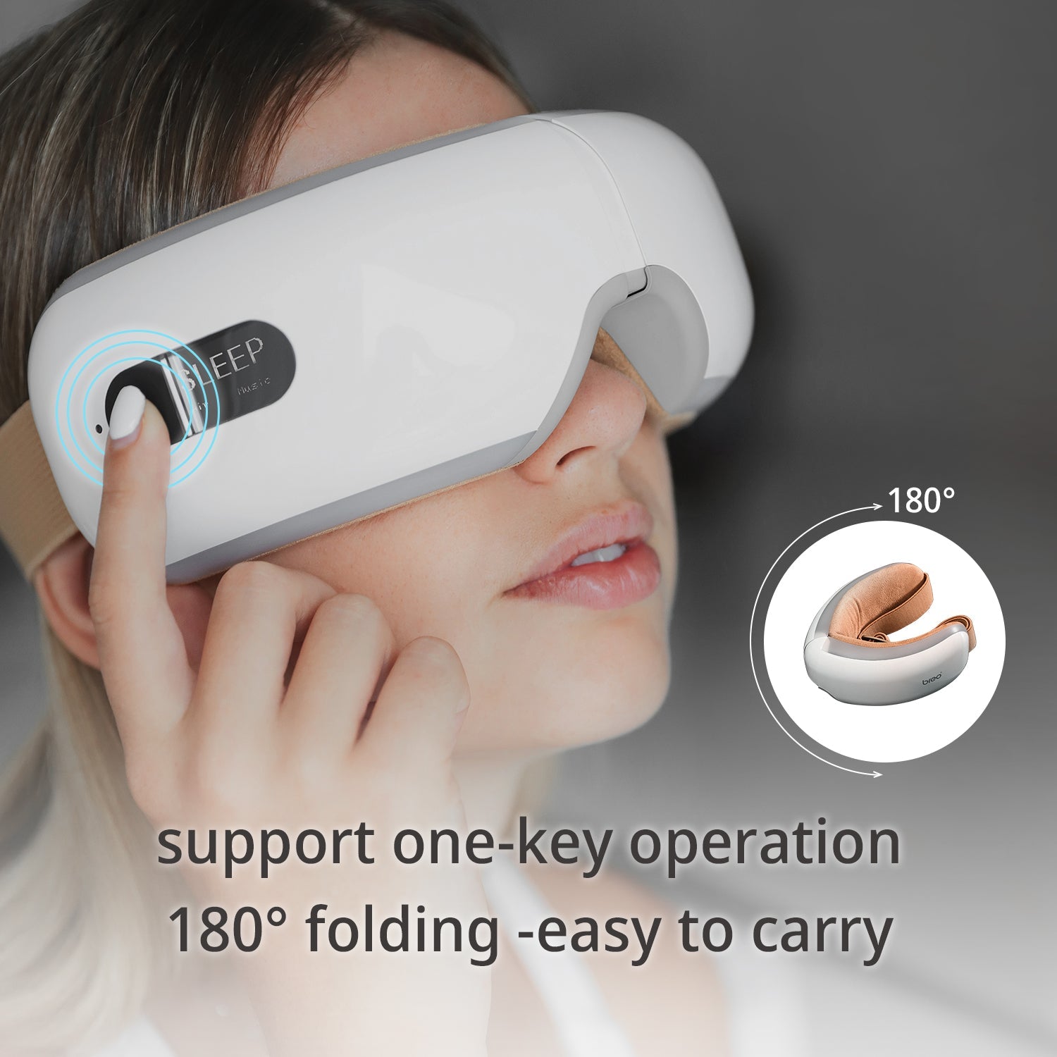 Breo iSee4 eye massager with one-key operation and 180° folding. Breo iSee4 Eye Massager - us.breo.com - best-breo-massagers